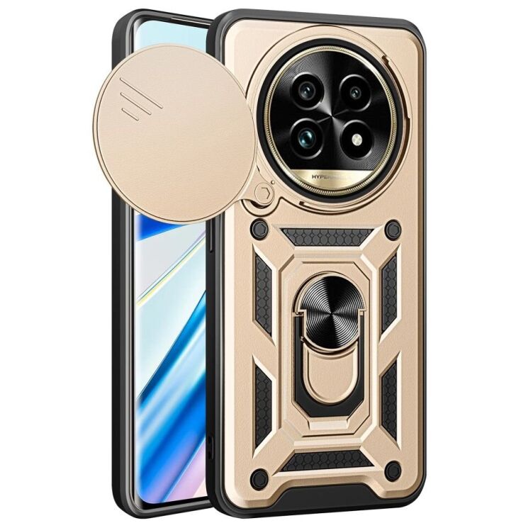 Защитный чехол Deexe Armor Shield для Realme 13 Pro / 13 Pro Plus - Gold: фото 1 из 9