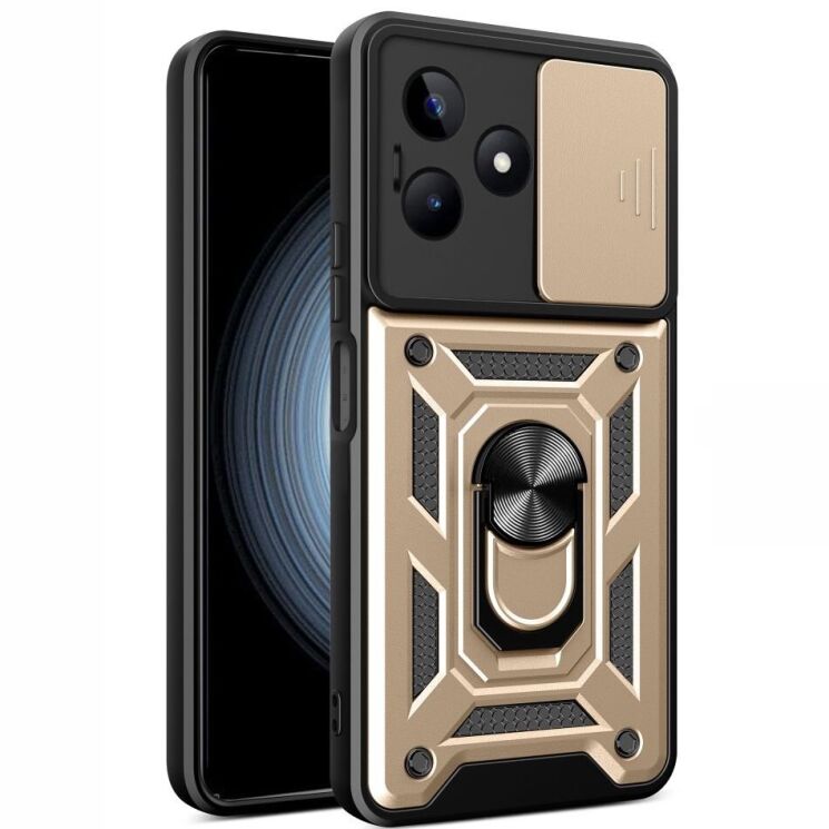 Защитный чехол Deexe Armor Shield для Realme C53 / C51 - Gold: фото 1 из 8