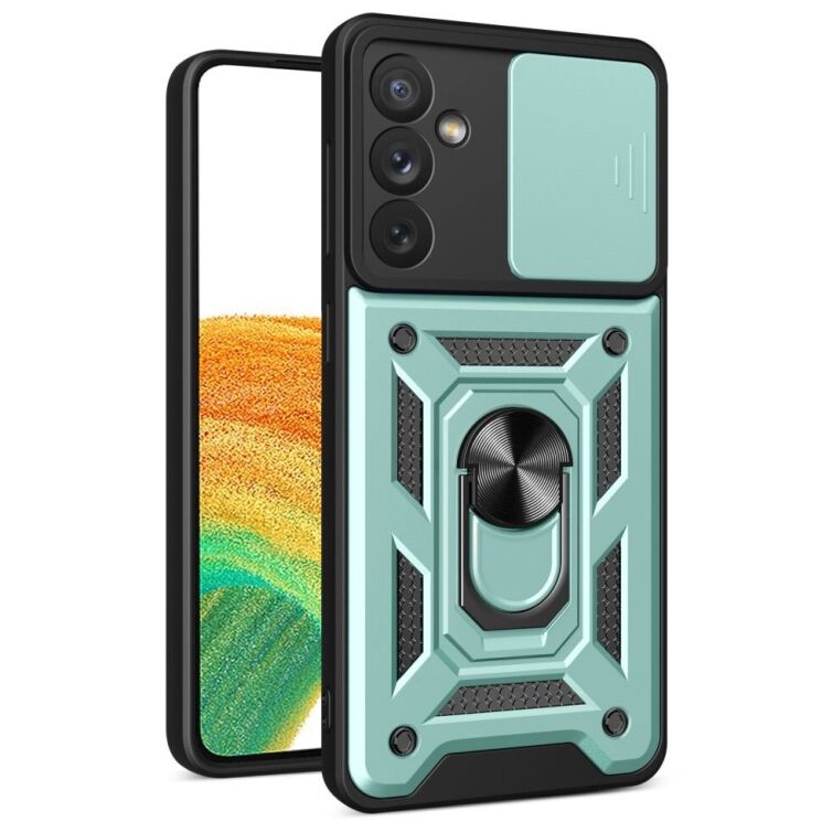 Защитный чехол Deexe Armor Shield для Samsung Galaxy A34 (A346) - Green: фото 1 из 9