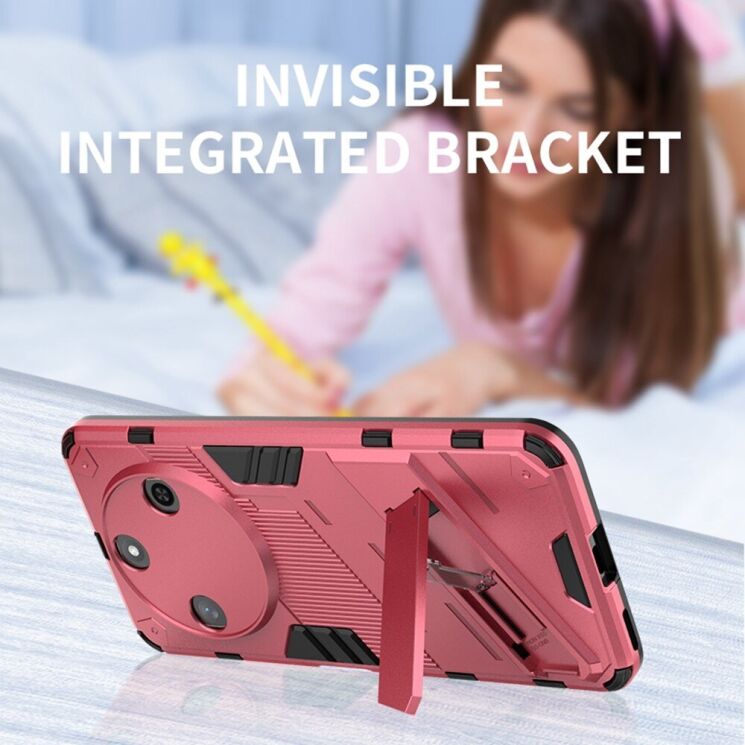 Защитный чехол Deexe Bibercas для Honor Magic 7 Lite - Green: фото 6 из 11