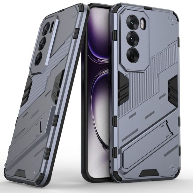 Защитный чехол Deexe Bibercas для OPPO Reno 12 - Dark Blue: фото 1 из 7