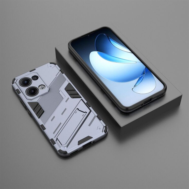 Защитный чехол Deexe Bibercas для OPPO Reno 13 5G - Dark Blue: фото 6 из 7