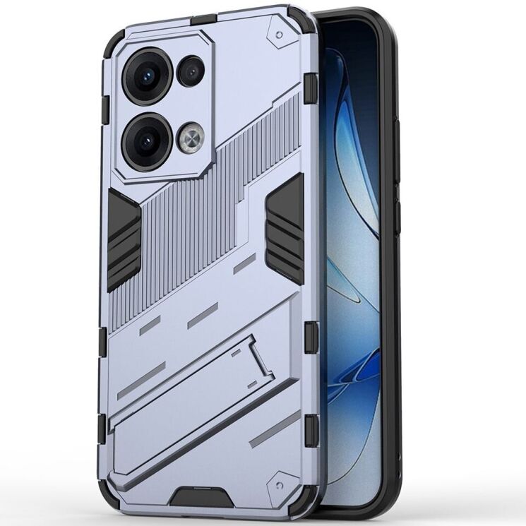 Защитный чехол Deexe Bibercas для OPPO Reno 13 5G - Dark Blue: фото 2 из 7
