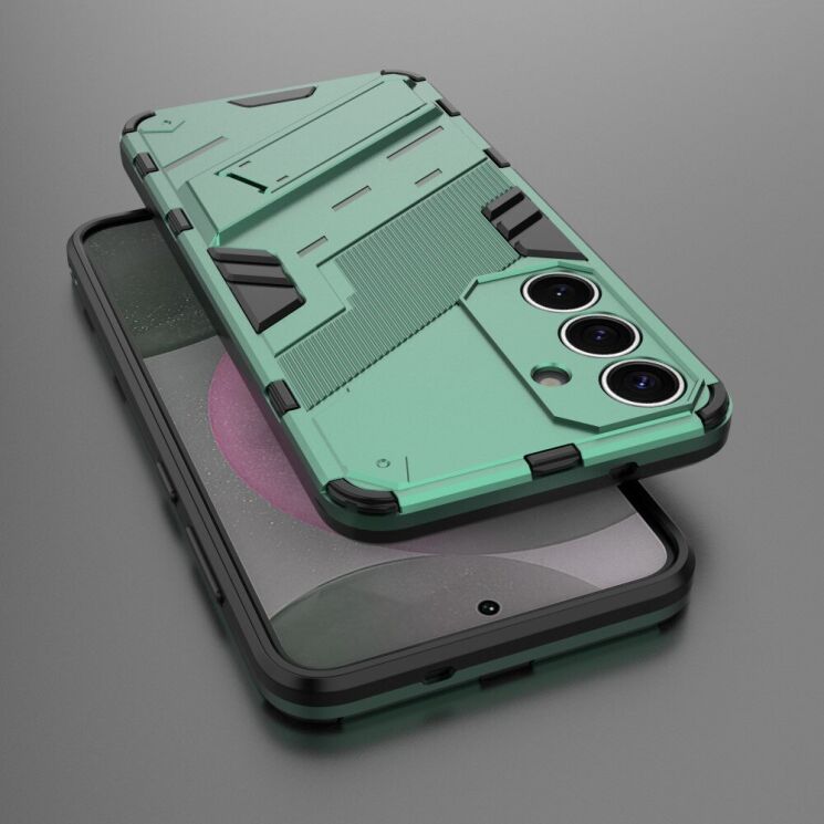 Захисний чохол Deexe Bibercas для Samsung Galaxy S25 (S931) - Green: фото 5 з 7