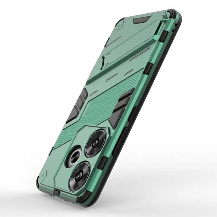 Захисний чохол Deexe Bibercas для Xiaomi Poco F6 - Green: фото 4 з 8