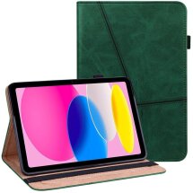 Захисний чохол Deexe Business Cover для Apple iPad 10.9 (2022) / iPad 11 (2025) - Green: фото 1 з 12