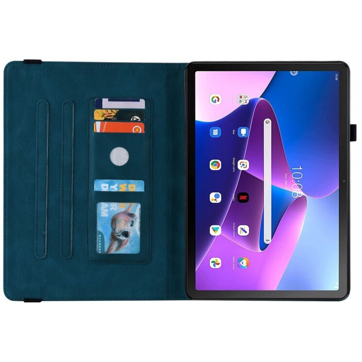 Защитный чехол Deexe Butterfly для Lenovo Tab M10 Plus (Gen 3) TB125/128 / Xiaoxin Pad 2022 - Blue: фото 5 из 7
