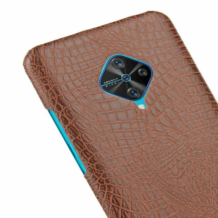 Защитный чехол Deexe Croco Style для VIVO V17 - Brown: фото 5 из 5
