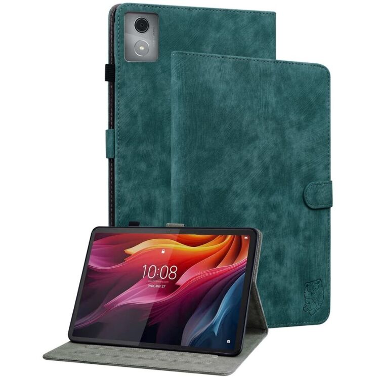 Защитный чехол Deexe Cute Tiger для Lenovo Tab K11 Plus - Green: фото 1 из 6