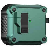 Защитный чехол Deexe Defender Armor для Apple AirPods 4 - Green: фото 1 из 7