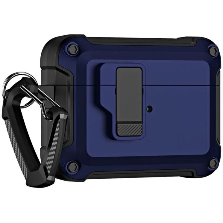 Захисний чохол Deexe Defender Armor для Apple AirPods Pro 2 - Sapphire: фото 1 з 13