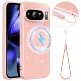 Защитный чехол Deexe Glitter Case with MagSafe для Google Pixel 10 Pro - Pink: фото 1 из 7
