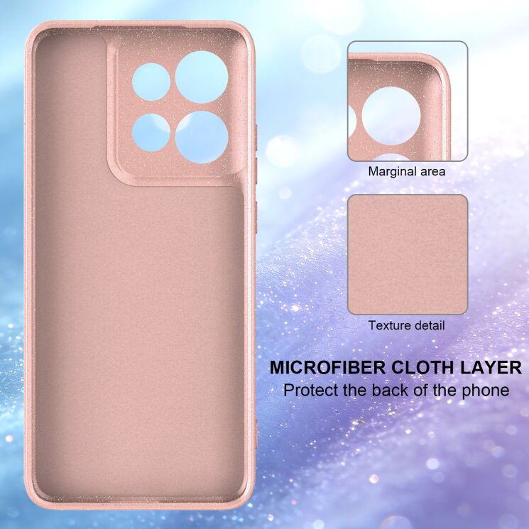 Защитный чехол Deexe Glitter Case with MagSafe для Motorola Edge 50 Neo / 60 Neo - Blue: фото 4 из 7