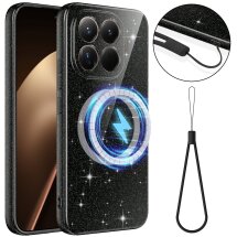 Защитный чехол Deexe Glitter Case with MagSafe для Xiaomi 17T Pro - Black: фото 1 из 8