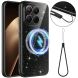 Защитный чехол Deexe Glitter Case with MagSafe для Xiaomi 17T Pro - Black (422361B). Фото 1 из 8