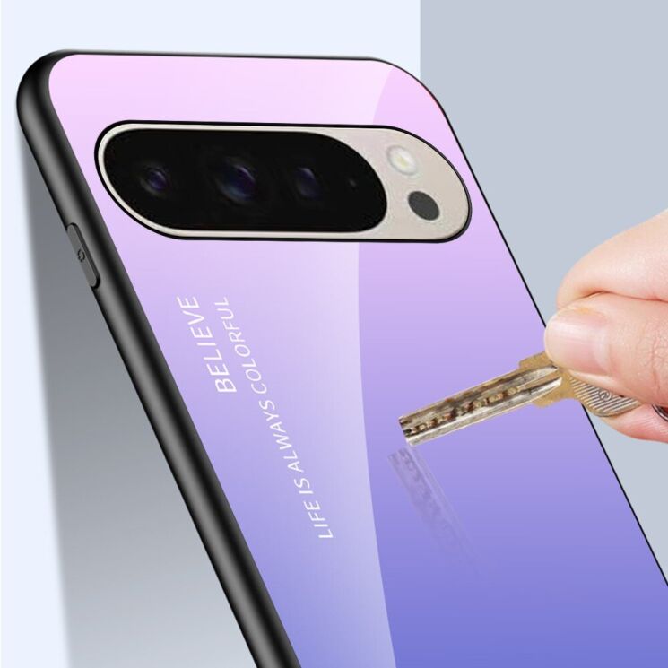 Защитный чехол Deexe Gradient Color для Google Pixel 9 / 9 Pro - Black / Red: фото 8 из 8