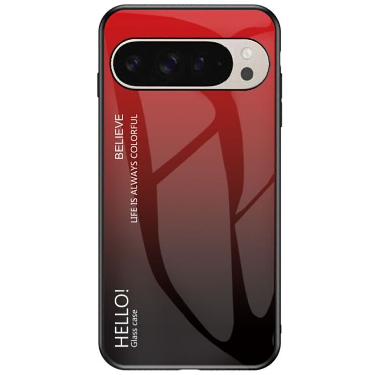 Защитный чехол Deexe Gradient Color для Google Pixel 9 / 9 Pro - Black / Red: фото 1 из 8