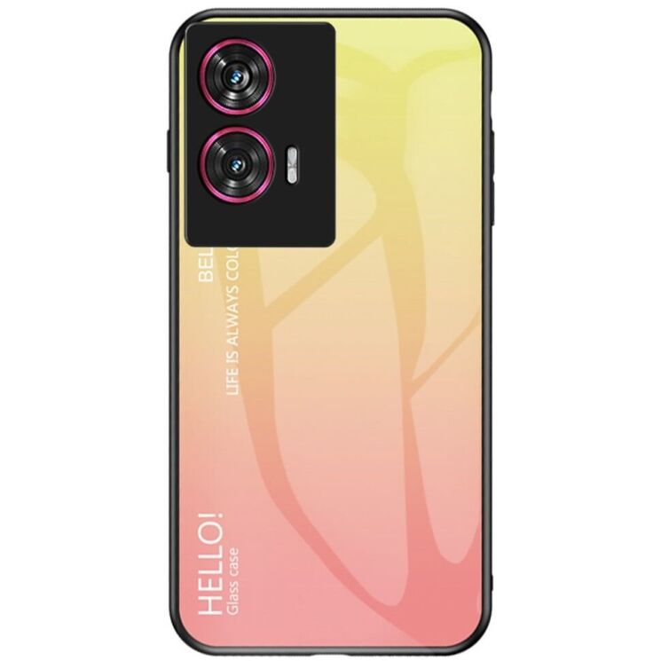Защитный чехол Deexe Gradient Color для Motorola Edge 50 Fusion - Yellow: фото 1 из 12