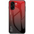 Захисний чохол Deexe Gradient Color для OPPO A6x - Red / Black (406508BR)