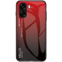 Захисний чохол Deexe Gradient Color для OPPO A6x - Red / Black: фото 1 з 8