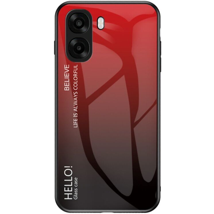 Захисний чохол Deexe Gradient Color для OPPO A6x - Red / Black: фото 1 з 8