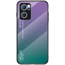 Захисний чохол Deexe Gradient Color для OPPO Reno 7 5G Chinese - Purple: фото 1 з 8