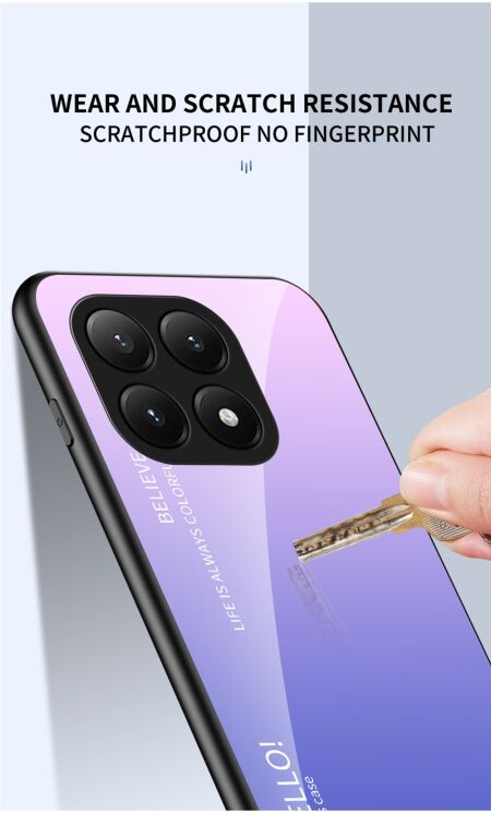 Защитный чехол Deexe Gradient Color для Xiaomi 15T Pro - Pink / Purple: фото 9 из 9