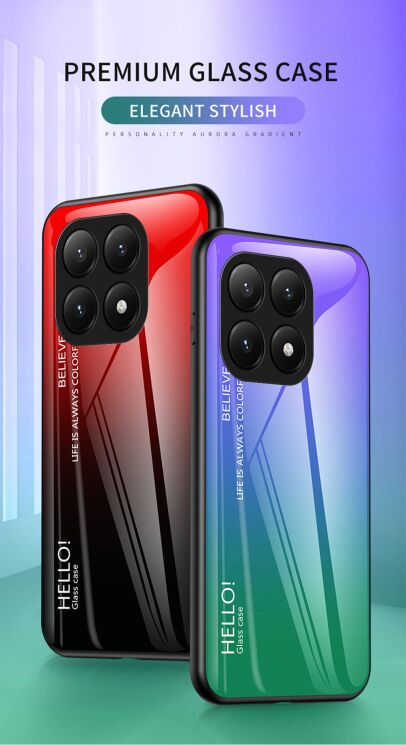 Защитный чехол Deexe Gradient Color для Xiaomi 15T Pro - Pink / Purple: фото 2 из 9