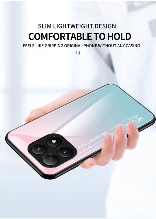 Защитный чехол Deexe Gradient Color для Xiaomi 15T Pro - Pink / Purple: фото 5 из 9