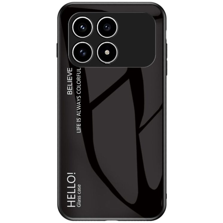 Захисний чохол Deexe Gradient Color для Xiaomi Poco F8 Pro - Black: фото 1 з 8