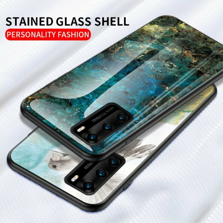 Захисний чохол Deexe Gradient Pattern для Huawei P40 - White: фото 4 з 10