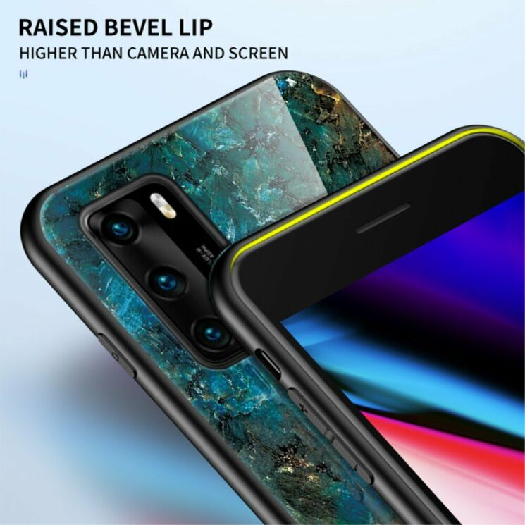 Захисний чохол Deexe Gradient Pattern для Huawei P40 - White: фото 7 з 10