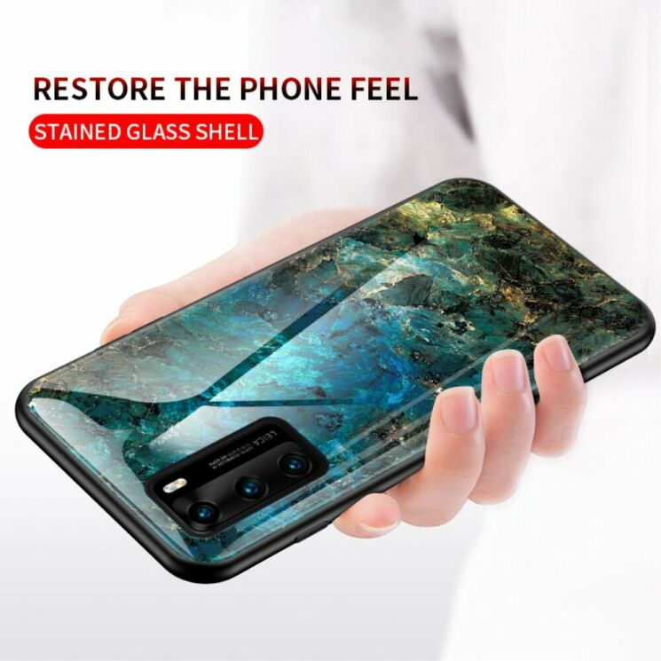 Захисний чохол Deexe Gradient Pattern для Huawei P40 - White: фото 6 з 10