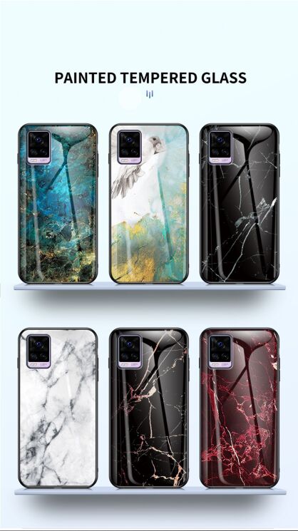 Чехол с рисунком Deexe Gradient Pattern для VIVO V20 - White: фото 7 из 7