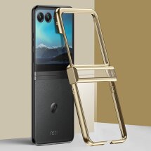 Захисний чохол Deexe Hinge Guard (FF) для Motorola Razr 50 - Champagne Gold: фото 1 з 9