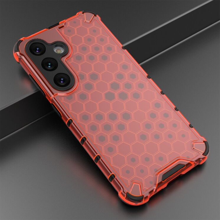 Защитный чехол Deexe Honeycomb Series для Samsung Galaxy A56 (A566) - Red: фото 3 из 5
