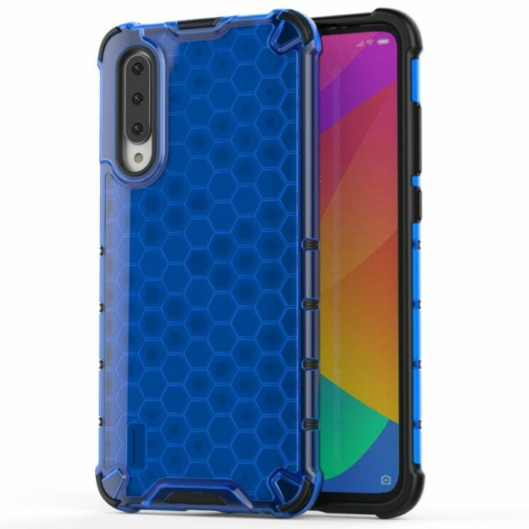 Защитный чехол Deexe Honeycomb Series для Xiaomi Mi 9 Lite / Mi CC9 - Blue: фото 1 из 7