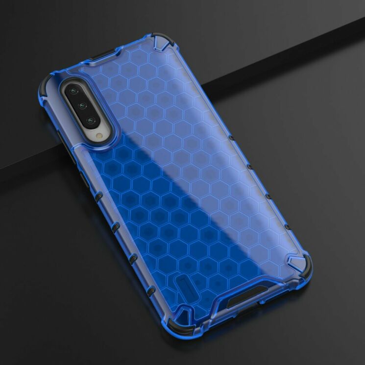 Защитный чехол Deexe Honeycomb Series для Xiaomi Mi 9 Lite / Mi CC9 - Blue: фото 3 из 7