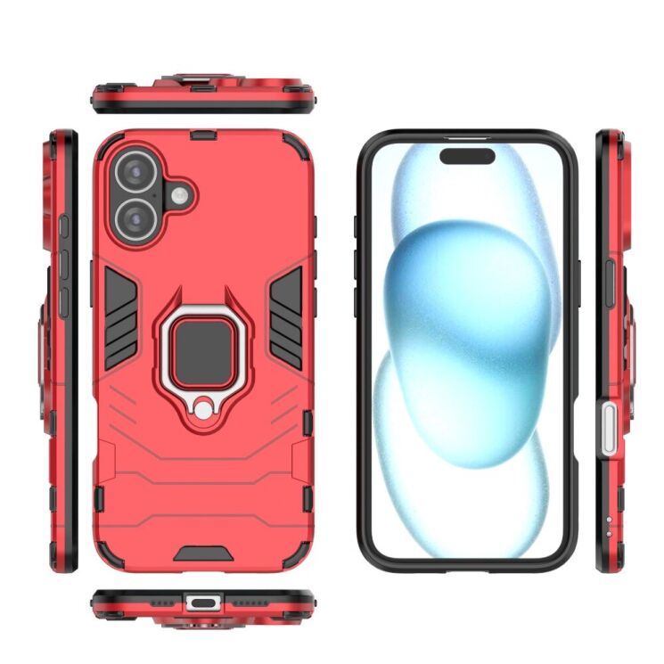 Защитный чехол Deexe Hybrid Case для Apple iPhone 16 Plus - Black: фото 6 из 6