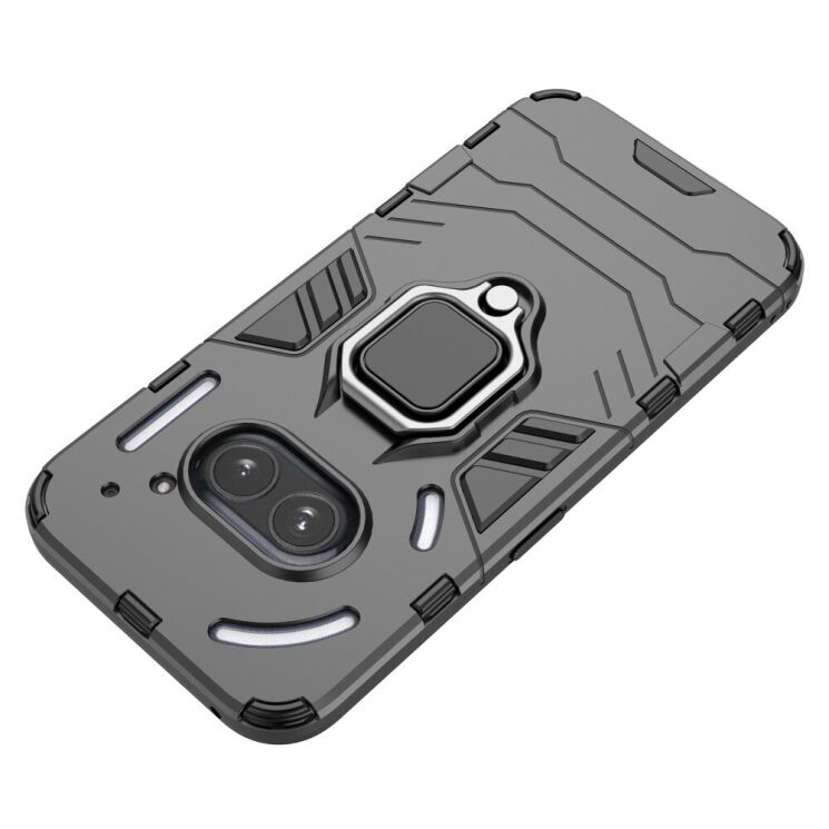 Защитный чехол Deexe Hybrid Case для Nothing Phone (2a) / Phone (2a) Plus - Black: фото 5 из 9