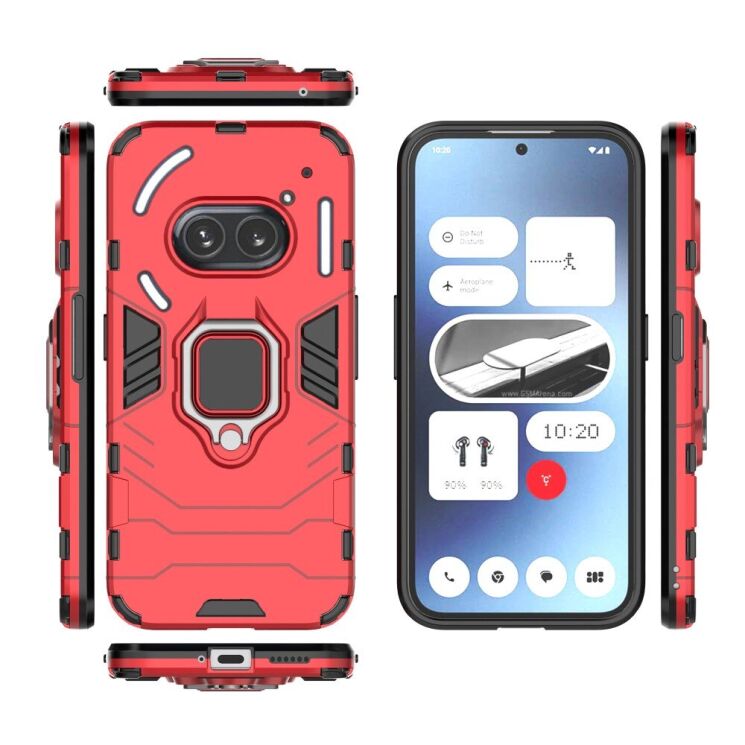 Защитный чехол Deexe Hybrid Case для Nothing Phone (2a) / Phone (2a) Plus - Red: фото 7 из 7