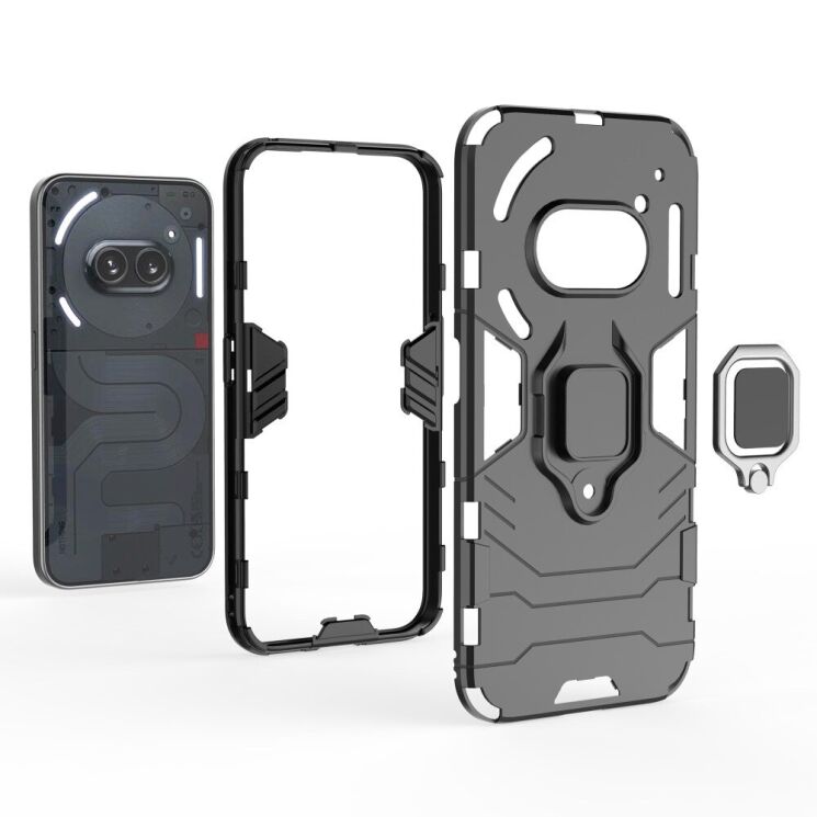 Защитный чехол Deexe Hybrid Case для Nothing Phone (2a) / Phone (2a) Plus - Red: фото 6 из 7