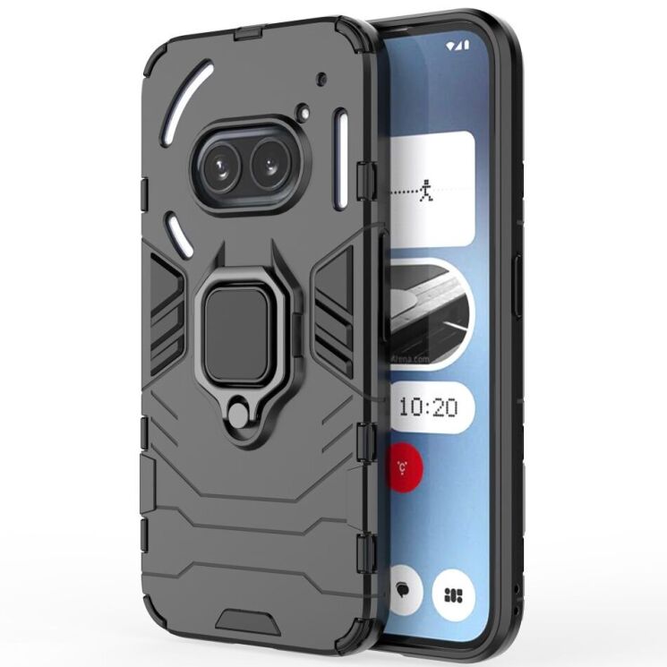 Защитный чехол Deexe Hybrid Case для Nothing Phone (2a) / Phone (2a) Plus - Black: фото 2 из 9