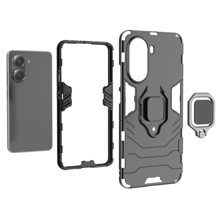 Защитный чехол Deexe Hybrid Case для Xiaomi Poco X7 Pro - Blue: фото 5 из 6