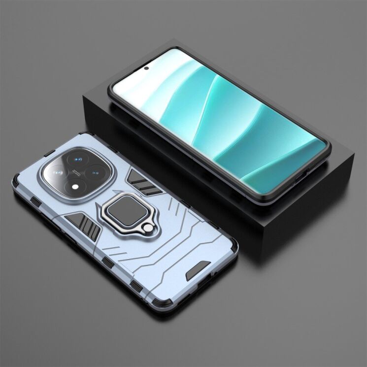 Защитный чехол Deexe Hybrid Case для Xiaomi Redmi Note 14 Pro Plus - Blue: фото 4 из 6