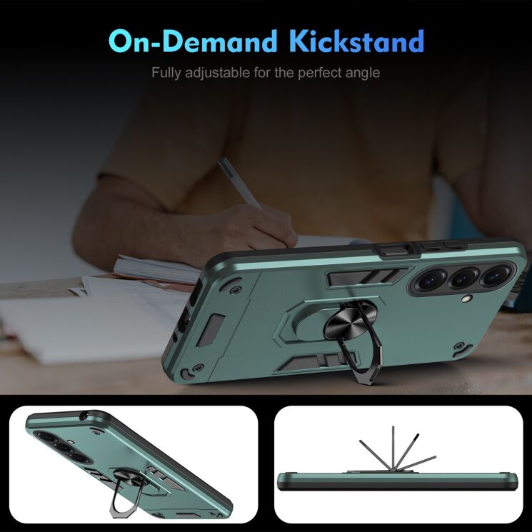 Захисний чохол Deexe Hybrid Shell для Samsung Galaxy S26 Plus - Blue: фото 6 з 7