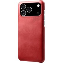 Захисний чохол Deexe Leather Back Cover для iPhone 18 Pro / 17 Pro - Red: фото 1 з 5