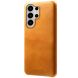Защитный чехол Deexe Leather Back Cover для Samsung Galaxy S26 Ultra - Orange (404417O). Фото 1 из 4
