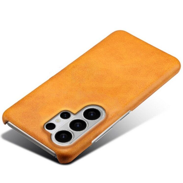Защитный чехол Deexe Leather Back Cover для Samsung Galaxy S26 Ultra - Orange: фото 3 из 4