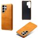 Защитный чехол Deexe Leather Back Cover для Samsung Galaxy S26 Ultra - Orange (404417O). Фото 2 из 4